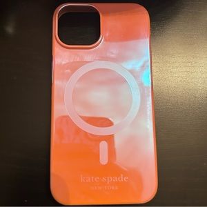 Pink Kate Spade Case for iPhone 15/14/13